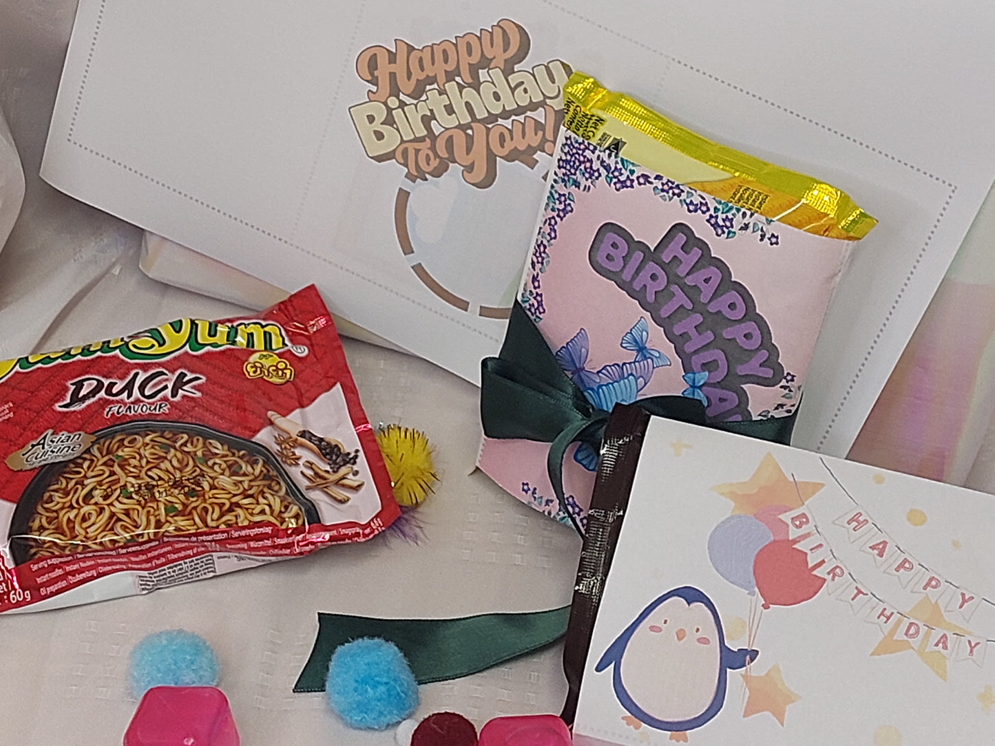 Yum Yum Banderole zum Geburtstag