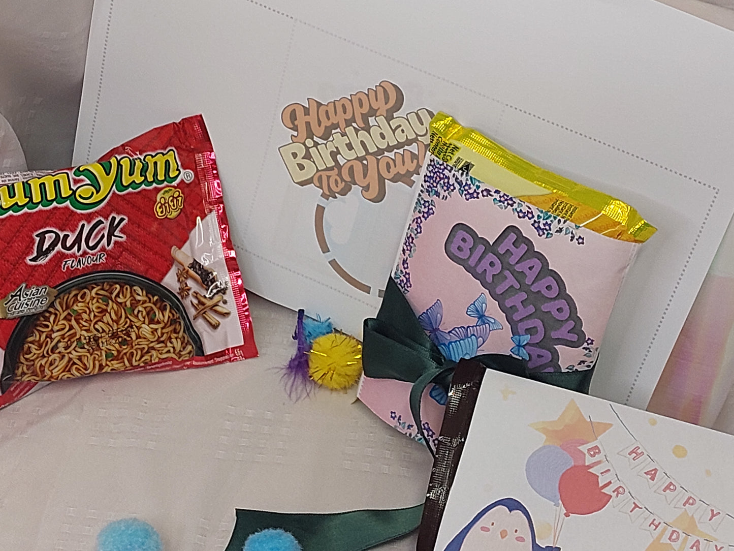 Yum Yum Banderole zum Geburtstag